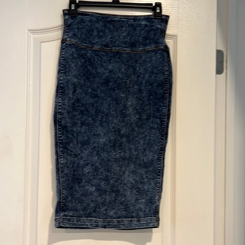Denim Pencil Skirt